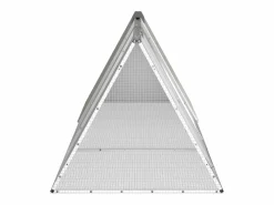 Jaula para conejos acero galvanizado 302,5x80,5x71 cm ES965806 Gris Outlet