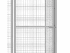Transportín De Paseo Para Animales|Jaula para gatos acero galvanizado 1,5x1,5x1,5 m ES726832