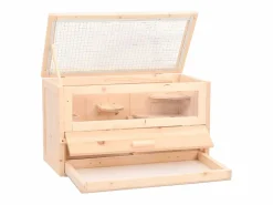 Jaula para hámster madera maciza abeto 60x30x35 cm ES152225 Marru00f3n Clearance