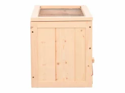Jaula para hámster madera maciza abeto 60x30x35 cm ES152225 Marru00f3n Clearance