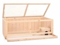 Transportín De Paseo Para Animales|Jaula para hámster madera maciza abeto 104x52x38 cm ES812804