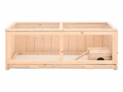 Transportín De Paseo Para Animales|Jaula para hámster madera maciza abeto 104x52x38 cm ES812804