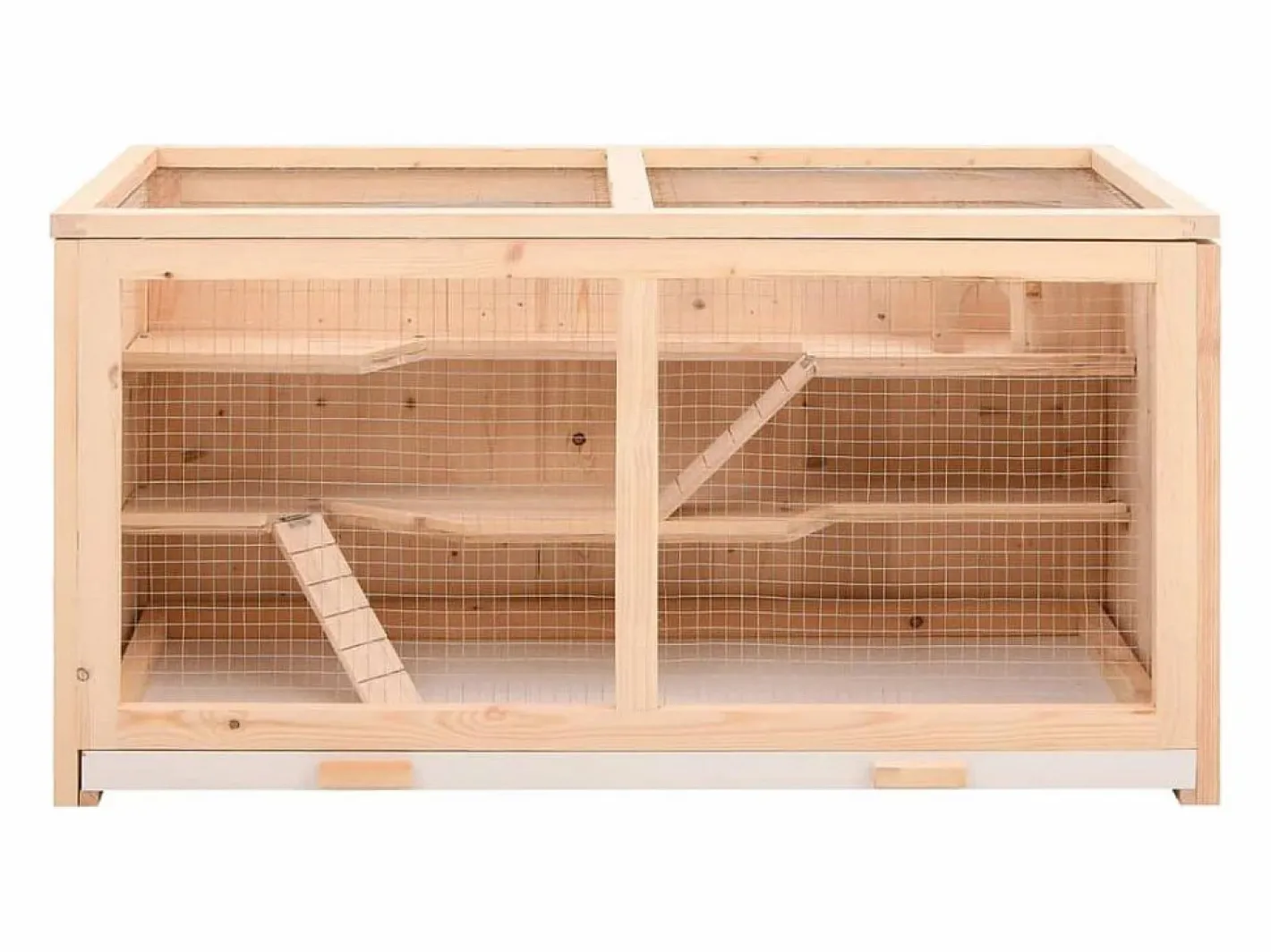Jaula para hámster madera maciza abeto 104x52x54 cm ES109601 Marru00f3n Online