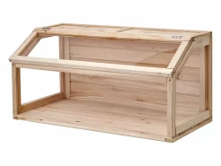 Jaula para Hámster y Roedores, SucceBuy Jaula de Madera para Hámster, 81 cm, Hábitat para Ratones, Roedores y Pequeños Animales Color natural claro