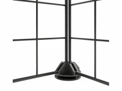 Jaula para mascotas de 36 paneles puerta acero 35x35 cm ES456749 Negro New