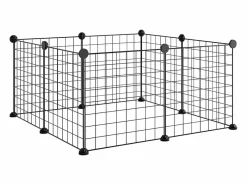 Jaula para mascotas de 8 paneles acero 35x35cm ES394070^ Best