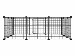 Transportín De Paseo Para Animales|Jaula para mascotas de 12 paneles puerta acero 35x35cm ES172043