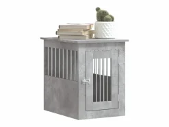 Transportín De Paseo Para Animales|Jaula para perros madera ingeniería hormigón 45x62x59 cm ES458084