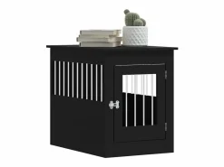 Transportín De Paseo Para Animales|Jaula para perros madera de ingeniería 55x80x68 cm ES219963