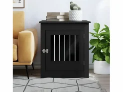 Transportín De Paseo Para Animales|Jaula para perros madera de ingeniería 64,5x80x71 cm ES516242