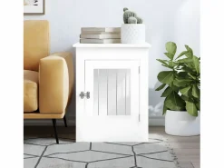 Jaula para perros madera de ingeniería 55x80x68 cm ES735740^ Outlet