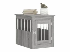 Jaula para perros madera de ingeniería Sonoma 55x75x65 cm ES151572 Gris Best