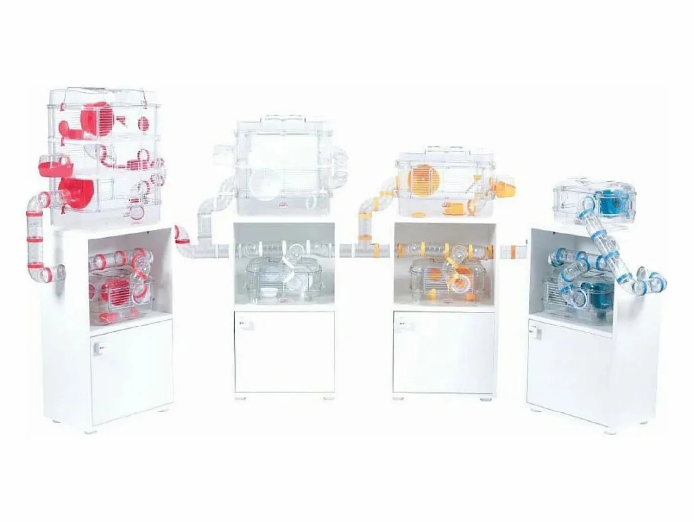 ZOLUX Jaula trío Rody para pequeños roedores Blanco New
