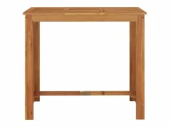 Garden Furniture Jean-Alphonse Mesa alta de jardín madera maciza de acacia 120x60x105 cm Marru00f3n Best