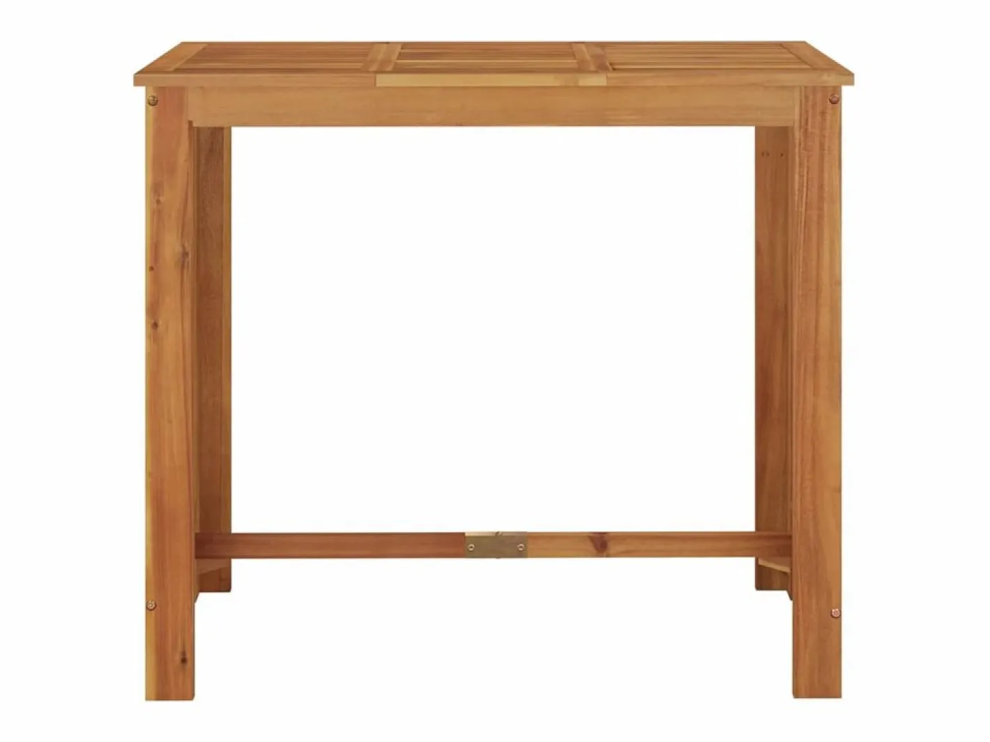 Garden Furniture Jean-Alphonse Mesa alta de jardín madera maciza de acacia 120x60x105 cm Marru00f3n Best
