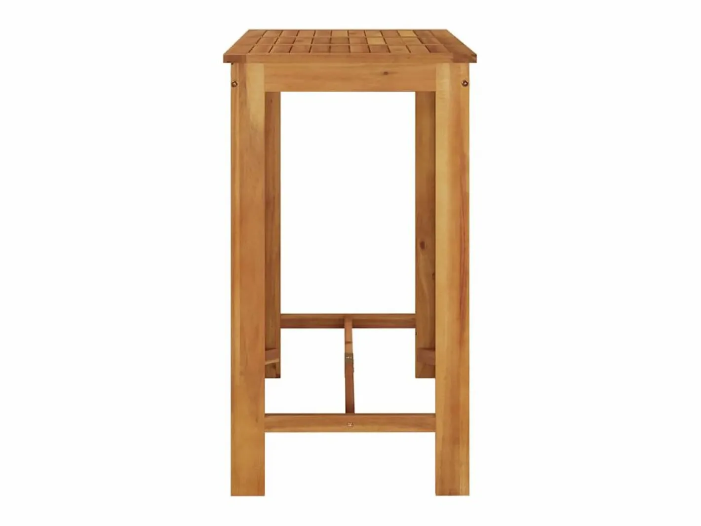 Garden Furniture Jean-Alphonse Mesa alta de jardín madera maciza de acacia 120x60x105 cm Marru00f3n Best