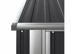 Jendaris Cobertizo jardín acero galvanizado antracita 180,5x97x209,5 cm^Garden Furniture Discount