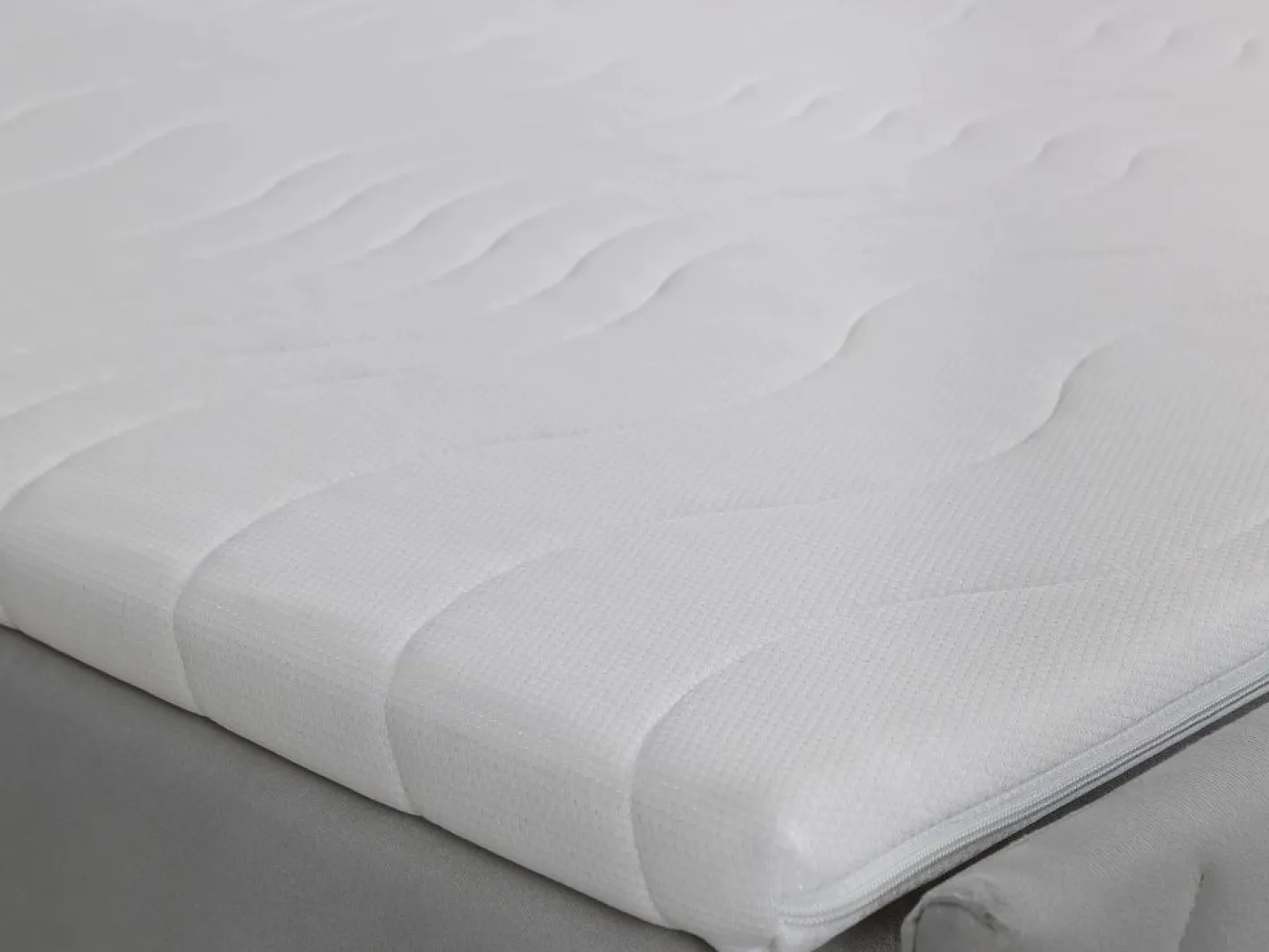 Ysmée Juego Cama con canapés abatibles - 160 x 200 - Terciopelo - - MAKANA Gris claro Discount
