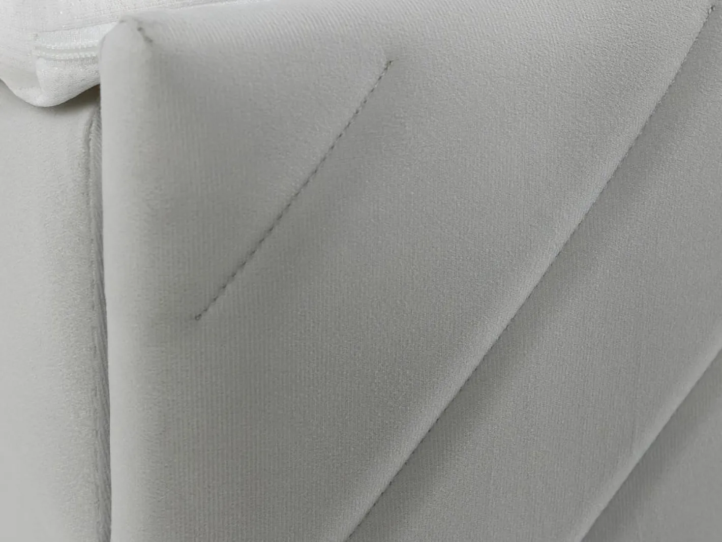 Ysmée Juego Cama con canapés abatibles - 160 x 200 - Terciopelo - - MAKANA Gris claro Discount