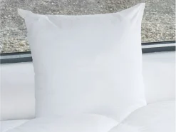 DREAMEA Juego de 2 almohadas - 60 x 60 cm OEKO TEX de - 600 gr - MARIN Blanco New