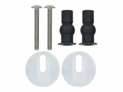 Juego de 2 asientos de inodoro de MDF con tapa de cierre suave acabado madera envejecida 02_0002967^Helloshop26