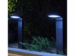 Lumisky Energía Solar|Juego de 2 bolardos solares H41CM OSTRY