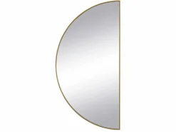OZAIA Juego de 2 espejos semicirculares design de metal - Ancho 50 x Alt. 100 cm - - GAVRA Dorado Online