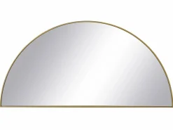 OZAIA Juego de 2 espejos semicirculares design de metal - Ancho 50 x Alt. 100 cm - - GAVRA Dorado Online