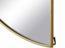 OZAIA Juego de 2 espejos semicirculares design de metal - Ancho 50 x Alt. 100 cm - - GAVRA Dorado Online