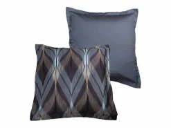 Juego de 2 fundas de almohada satén de algodón "La mer"^Blanc avenue Sale