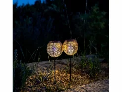 Juego de 2 luces solares con estaca H45CM AGADIR^Lumisky Outlet