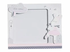 Sauthon Juego de 2 marcos infantiles de madera Gris Best