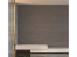 Juego de 10 paneles decorativos con efecto roca 3D, revestimiento de pared de poliuretano de 7,2 m², 120 x 60 x 3 cm, color volcán.^ Best