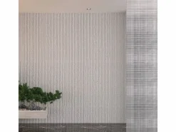 Panel De Pared|Juego de 12 paneles decorativos con efecto piedra rayada 3D, 8,6 m², revestimiento mural de poliuretano, 120 x 60 x 2,5 cm, color alabastro.