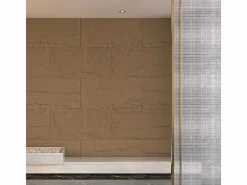 Juego de 10 paneles decorativos con efecto roca de piedra 3D, 7,2 m², revestimiento de pared de poliuretano, 120 x 60 x 3 cm, Tufo Marru00f3n Online