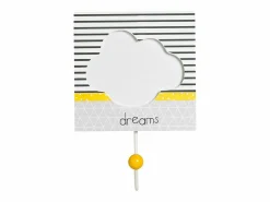 Sauthon Juego de 3 perchas de madera Gris Hot