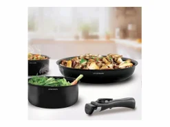 Juego de 20 piezas de utensilios de cocina de aluminio para inducción - Mango extraíble - Apto para todo tipo de cocinas, inclui^Arthur Martin Outlet