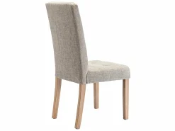 Juego de 6 sillas - Tela beige y Patas de madera natural - VILLOSA^Vente-unique Best