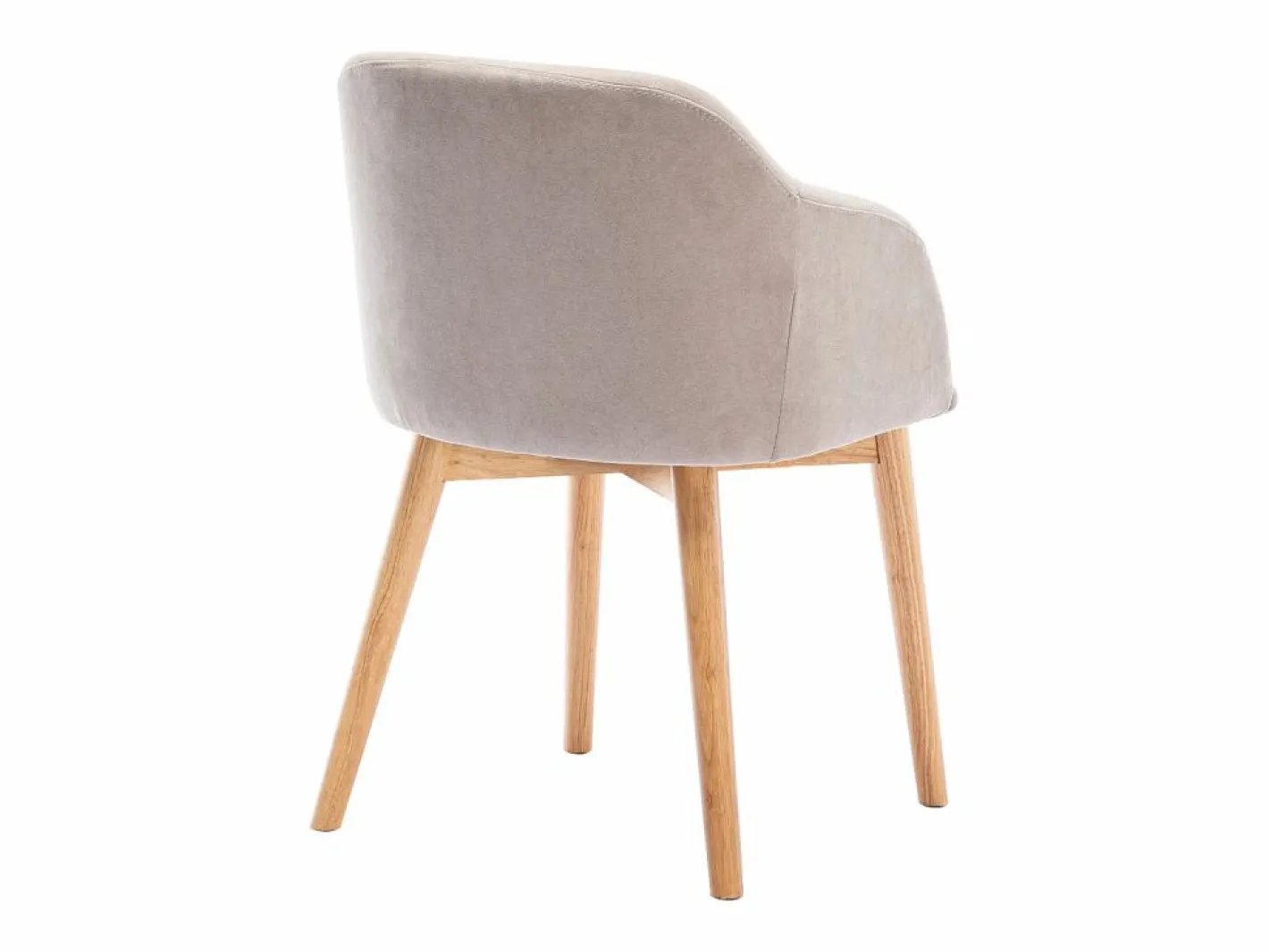 Vente-unique Sillas Y Lotes De Sillas|Juego de 2 sillas - Tela y hevea - Beige - JELISA
