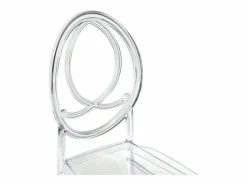 Vente-unique Sillas Y Lotes De Sillas|Juego de 2 sillas de policarbonato macizo - Cristal - AMALINE