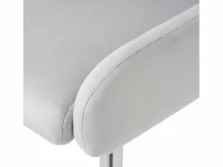 Juego de 6 sillas de terciopelo - con patas de metal plateado -^ModernLuxe Best