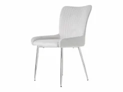 Juego de 6 sillas de terciopelo - con patas de metal plateado -^ModernLuxe Best