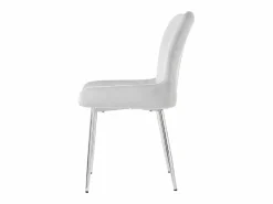 Juego de 6 sillas de terciopelo - con patas de metal plateado -^ModernLuxe Best