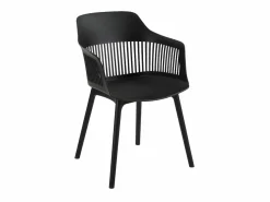 MYLIA Juego de 2 sillones de jardín de polipropileno - - SOHO Negro Clearance