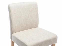 Vente-unique Muebles De Bar|Taburete Alto|Juego de 2 taburetes de bar - Tela - Beige - ROVIGO