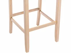 Vente-unique Muebles De Bar|Taburete Alto|Juego de 2 taburetes de bar - Tela - Beige - ROVIGO