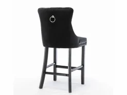 Muebles De Bar|Taburete Alto|Juego de 2 taburetes de bar - Taburetes de bar con respaldo acolchado y capitoné - Terciopelo
