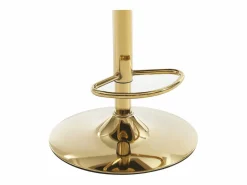 Juego de 2 taburetes de bar en terciopelo y metal dorado - Altura ajustable - - TAVOA^Vente-unique Hot