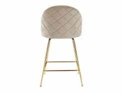 Juego de 2 taburetes de bar - Terciopelo y metal dorado - - MELBOURNE^Vente-unique Sale