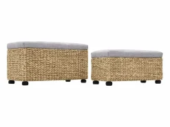 Juego de bancos 2 piezas hierba marina ES960343^ Clearance